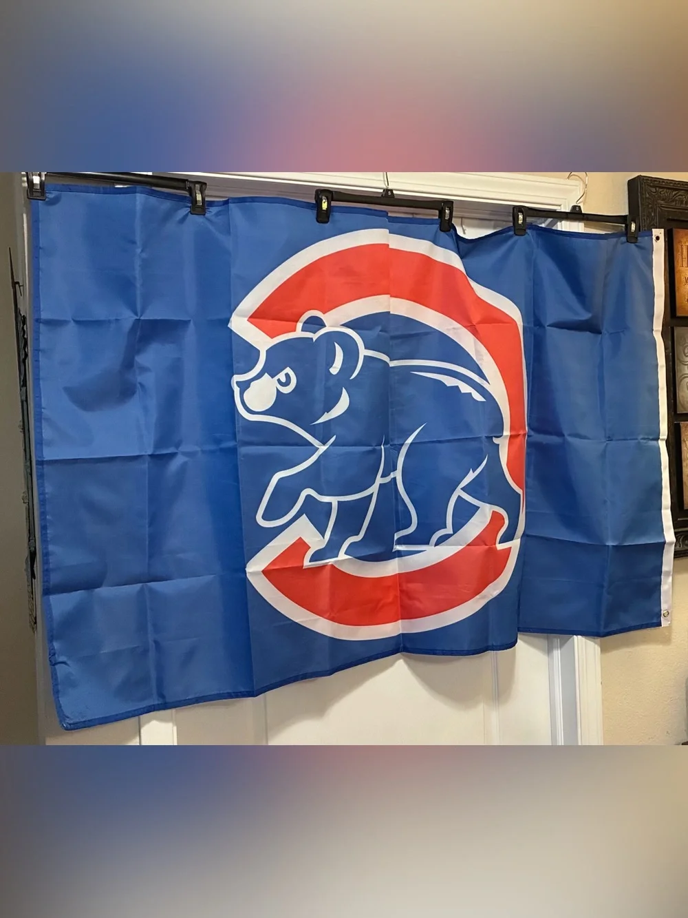 Chicago Cubs Flag 2 Sided 3x5 Walking Cub Logo Outdoor/Indoor Banner Flag